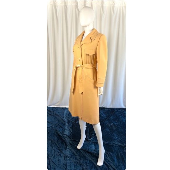 Vintage MCM ‘Monteselli by Primrose of Toronto’ Virgin Wool Trench - M/L - Picture 8 of 10